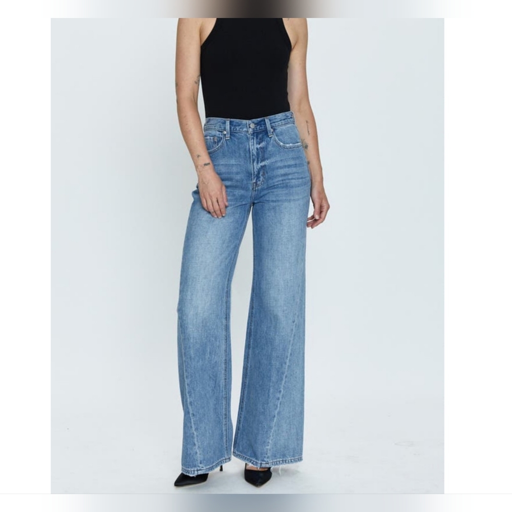 NWT Pistola Ruby High Rise Palazzo Wide Leg Jeans